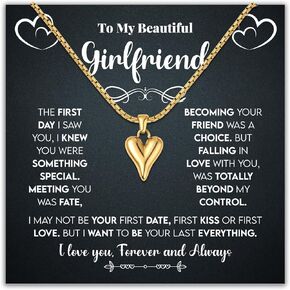 To My Wife Necklace from Husband- Birthday Gifts for Wife, To My Soulmate Necklace for Women, Girlfriend Necklace, Gift for Wife Anniversary, To My Future Wife Necklace, Christmas, Valentines, Wedding Anniversary Romantic Gifts for Her.