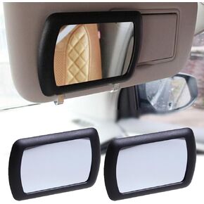 Car Visor Mirror,ZYNQACC 2 Pack Car Makeup Vanity Mirror Clip-On Rear View Sun-Shading Cosmetic Vanity Mirror for Various Truck Automobile Accessories