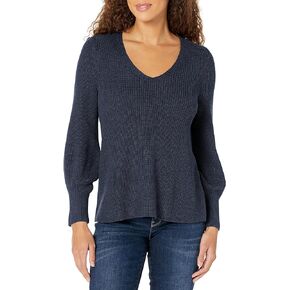 NIC+ZOE Women's Shaker Knit V Neck Sweater
