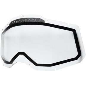 100% Goggle Replacement Lens - Dual Pane Vented - Compatible with Racecraft 2, Accuri 2, and Strata 2 Goggles