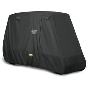 10L0L Golf Cart Cover Universal 2/2+2 Passenger 80" Extended Roof fit for Golf Cart Club Car EZGO and Other - Waterproof Golf Cart Storage Cover