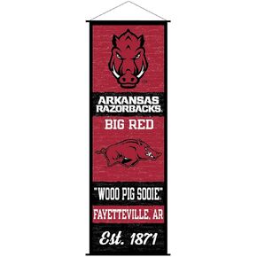 Arkansas Razorbacks Banner and Scroll Sign