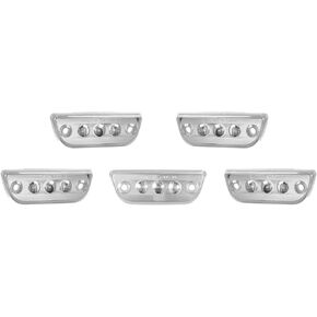 Amber Cab Marker Top Roof Running Lights Assembly 3LED with Reflective Clear Lens Compatible with Peterbilt 579 Kenworth T680 T770 T880, Pack of 5