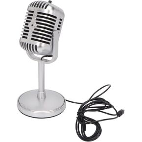 3.5mm Wired Microphone for Desktop Computers Laptop, Omnidirectional Plug and Play, Clear Sound with Noise Reduction
