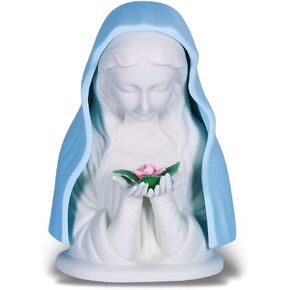 Blue Madonna with Rose Nightlight with Cord (1810)