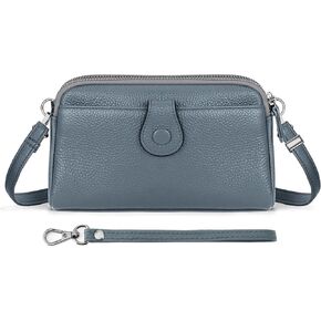 HUA ANGEL Small Crossbody Bags, Women Cell Phone Purses Leather Wristlet Wallet Clutch Satchel Bags Ladies Shoulder Phone Bag