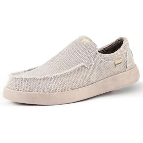 Kickback Don Juan - Mens Slip On Loafers - Lightweight Canvas Slip in Shoes - Mens Loafers - Mens Casual Shoes - Slip on Summer Shoes