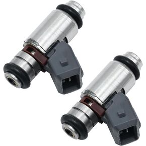 Racing Fuel Injector IWP162 Pack of 2, Compatible Repalcement for Harley Davidson Electra Glide Road King Street Glide Fat Boy Softail Dyna Replaces 27609-01B 27609-01 1022-0113