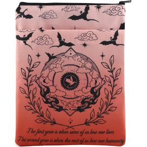 JNIAP Romantasy Dragons Book Sleeve Dragon Rider Gifts The First Year is When Some of Us Lose Our Lives YA Fantasy Book Sleeve (The First Year BS)