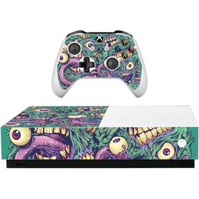 MightySkins Skin for Microsoft Xbox One S All-Digital Edition - Biohazard | Protective, Durable, and Unique Vinyl Decal wrap Cover | Easy to Apply, Remove, and Change Styles | Made in The USA