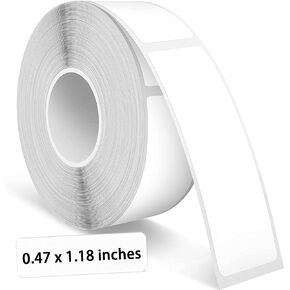 230 PCS D30 Label Tape D30 Label Maker Tape Compatible with D30 Label Maker, 0.47 x 1.18 Inches Thermal Label Paper Self-Adhesive Labeling Tape Print Paper, 1 Roll