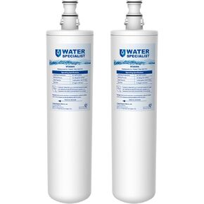 Waterspecialist 3US-PF01 Undersink Water Filter, NSF/ANSI 42 Certified Replacement for Filtrete® 3US-PF01, 3US-MAX-F01H, 3US-PF01H, Delta RP78702, Manitowoc K-00337, K-00338 Water Filter, Pack of 2