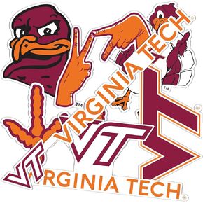 Desert Cactus Virginia Tech University Sticker Hokies VT Stickers Vinyl Decals Laptop Water Bottle Car T2 (Type 2-2)