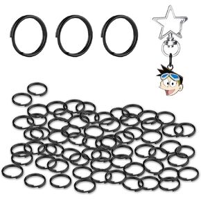 40 Pcs Split Rings, Small Key Rings 1/2 Inch Stainless Steel Mini Split Rings for Crafts Ornaments, Dog Tags, Keychain Connector (12mm) in Kuwait