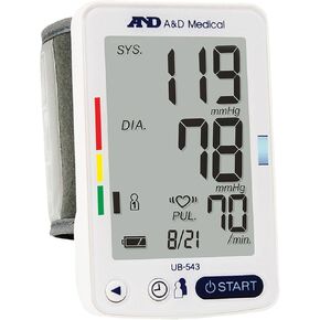 A&D Medical Premium Wrist Pressure Monitor (UB-543)