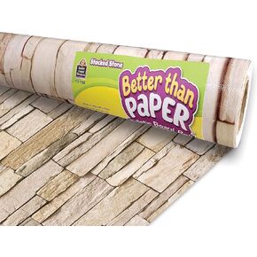 Teacher Created Resources Stacked Stone Better Than Paper Bulletin Board Roll (TCR77038)