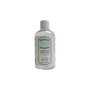 OAK & SAGE Homeopathic Beard Wash - NonLather - Unscented - 8oz - 100% Herbs, No Alcohol, No Chemicals