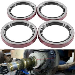 4PCS Trailer Wheel Hub Unitized Oil Seal Replacement Grease Seals Parts Kit Fit For Dexter 9K-10K GD Axles - ID 2.875'' x OD 3.880'', Replace 010-051-00, 370150BGO