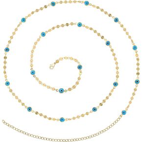 KOHOTA 27.5/33.5/40Inches Waist Chains for Women 14K Gold Plated Belly Chains for the Waist Plus Size Bikini Waist Jewelry Chain Boho Summer Beach Accessories