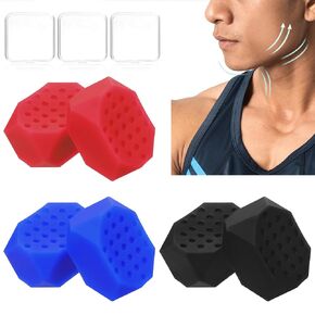 YASUOA Mewing Jaw Exerciser for Men Women,6 Pcs Sports Jawline Exerciser Silicone Jaw Trainer Face Exerciser Jaw Toner Mewing Jaw Chisel Exerciser (6)