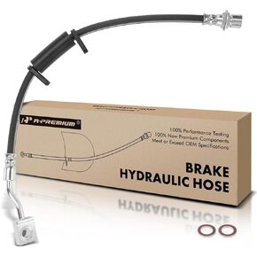 A-Premium Front Driver Brake Hydraulic Hose Compatible with Select Dodge and Jeep Models - Durango 2011-2016 2018-2021 6.4L 2021 6.2L, Grand Cherokee 2011-2015