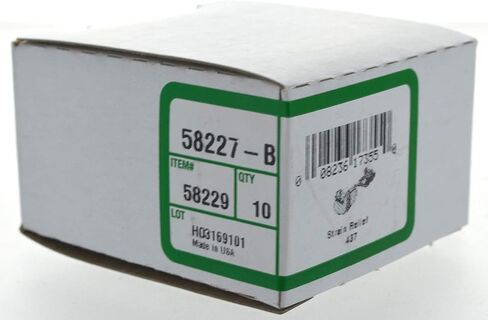 58229 0.437 جلبة تخفيف الضغط المسطحة بقطر، 10 عبوات، أسود in Saudi Arabia