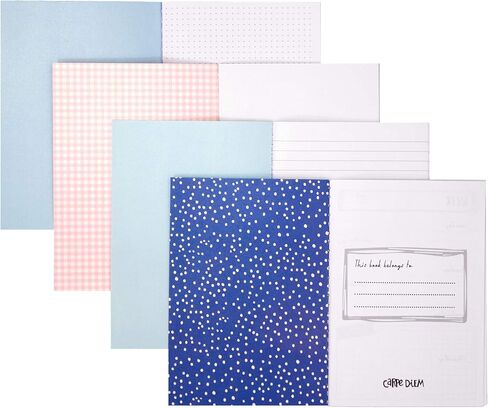 Pukka Pad, Carpe Diem 32 Page A6 Notebook 4 Pack – Includes Plain, Lined, Dotted, and Planner Notebooks – Feathers in Saudi Arabia