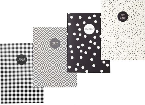 Pukka Pad, Carpe Diem 32 Page A6 Notebook 4 Pack – Includes Plain, Lined, Dotted, and Planner Notebooks – Feathers in Saudi Arabia
