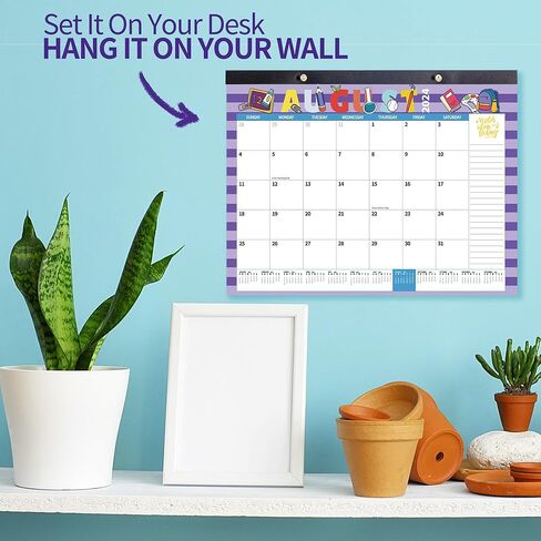 2024 تقويم خربش كبير مكتب التقويم جدار التقويم الشهري سطح المكتب 17 "× 12" التقويم مكتب مخطط وسادة ورقة التقويم ديسمبر 2023 - ديسمبر 2024، تخطيط وتنظيم المنزل والمدرسة والمكتب in Kuwait