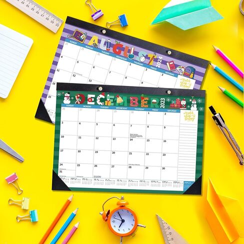 2024 تقويم خربش كبير مكتب التقويم جدار التقويم الشهري سطح المكتب 17 "× 12" التقويم مكتب مخطط وسادة ورقة التقويم ديسمبر 2023 - ديسمبر 2024، تخطيط وتنظيم المنزل والمدرسة والمكتب in Kuwait