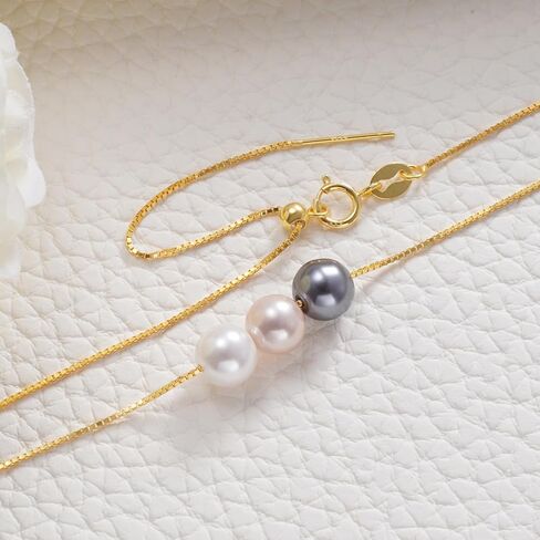 Happy Birthday Jewelry for Little Girl Women, Minimalist Simple Floating Pink Pearl Necklace Affirmation Gifts for Her in Saudi Arabia