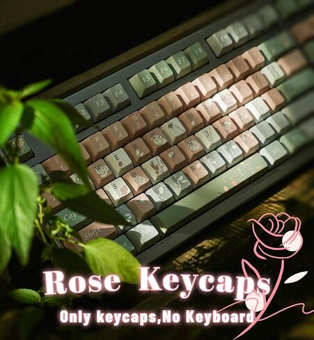 Colorful Cherry Profile Keycaps for Mechanical Gaming Keyboard, PBT Custom Pink Purple Key Caps Set in Saudi Arabia