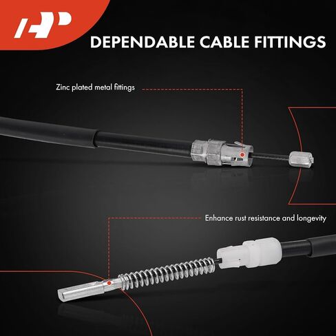 A-Premium Rear Driver Side Parking Brake Cable Assembly Compatible with Ford and Lincoln Models: F-150 F150, Mark LT, 2006-2008 - Replace # 8L3Z2A635AA in Saudi Arabia