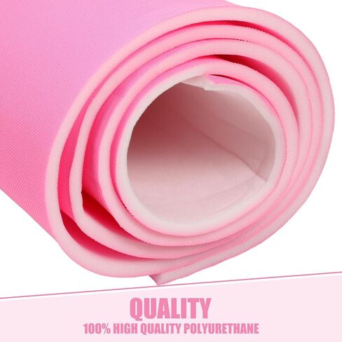 Frienda 59 Inches Wide 3 Yards Long Foam Padding Thick Foam Polyethylene Foam Customizable Foam Insert Upholstery Foam Cushion (Pink,1/4 Inch Thick) in Saudi Arabia
