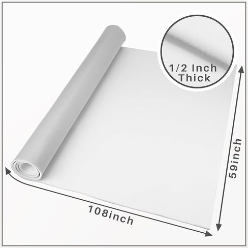 Frienda 59 Inches Wide 3 Yards Long Foam Padding Thick Foam Polyethylene Foam Customizable Foam Insert Upholstery Foam Cushion (Pink,1/4 Inch Thick) in Saudi Arabia