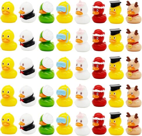 40 قطعة من البط الصغير من الراتنج، تماثيل البط الصغيرة، البط الصغير لإكسسوارات ديكور المنزل المصغرة، حديقة صغيرة لحوض السمك، منظر طبيعي، زخرفة يدوية (8 أنماط) in Kuwait