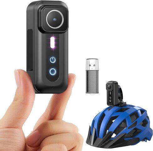 BOBLOV F5 4K Body Camera, 150mins Video Recording with WiFi Function, Small and Compact, Comes with Helmet Mount, Helping Your Cycling, Travel, and Outdoors Activities in Saudi Arabia
