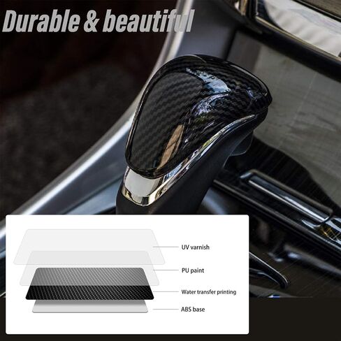 غطاء مقبض ناقل الحركة لملحقات Honda Accord 2013 2014 2015 2016 2017، غطاء ناقل الحركة، ديكور داخلي من ألياف الكربون in Saudi Arabia