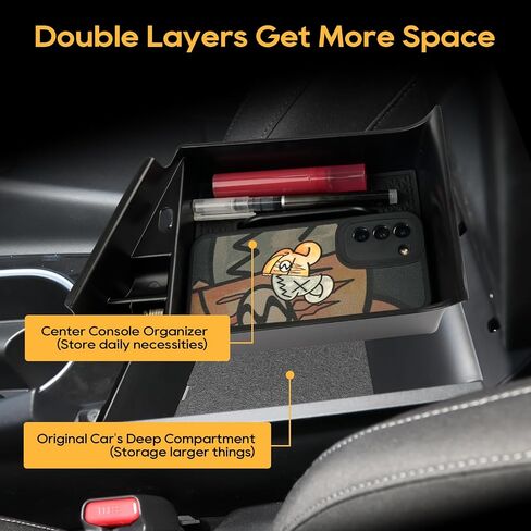 LFOTPP 2023 H*yundai Elantra Limited منظم وحدة التحكم المركزية للسيارة الهجين لعام 2021 2022 2023 2024 H*yundai Elantra SEL CN7 حامل صندوق الملحقات صندوق تخزين ثانوي [Auto Electric E Park فقط] in Kuwait