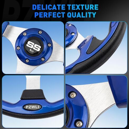 Universal Golf Cart Steering Wheel, Steering Wheel Hub Adapter (Sold Separately) with Assembly Screws and Wrenches, Fit Club Car Precedent EZGO Yamaha Most Golf Carts in Kuwait