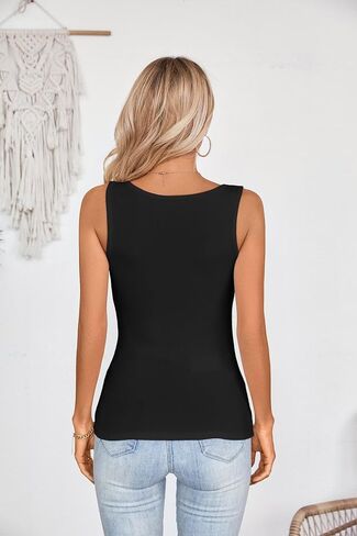 VICHYIE Womens Summer Cutout Tank Tops Sleeveless Shirts Ribbed Tanks Slim Fitted Y2K Sexy Basic Tee Shirt in Saudi Arabia