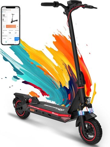 EVERCROSS Electric Scooter, 800W Motor, 31 Miles Range, 10'' Solid Tires, 28 Mph Folding Commuting Electric Scooter Adults, Dual Braking System, App Control in Kuwait