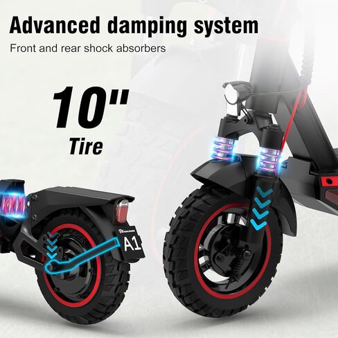 EVERCROSS Electric Scooter, 800W Motor, 31 Miles Range, 10'' Solid Tires, 28 Mph Folding Commuting Electric Scooter Adults, Dual Braking System, App Control in Kuwait