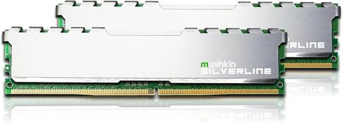 سلسلة Mushkin SILVERLINE - ذاكرة الوصول العشوائي لسطح المكتب DDR4 - مجموعة ذاكرة UDIMM سعة 64 جيجابايت (2 × 32 جيجابايت) - 3200 ميجاهرتز (PC4-25600) CL-22 - ذاكرة الوصول العشوائي 288 دبوس 1.2 فولت - غير ECC - قناة مزدوجة - مبدد حرارة فضي Stiletto V2 - (MS in Kuwait