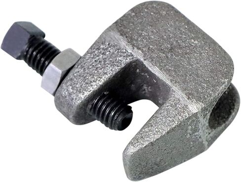 مشابك شعاع صغيرة عالمية، مشبك شعاع قضيب أمان حديدي UNC 3/8 بوصة، فتحة فك 1/2 بوصة، مشبك دعم الأنابيب العمودي على جدار الشعاع للنحاس، أنابيب PVC، 10 عبوات in Kuwait