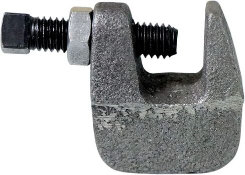 مشابك شعاع صغيرة عالمية، مشبك شعاع قضيب أمان حديدي UNC 3/8 بوصة، فتحة فك 1/2 بوصة، مشبك دعم الأنابيب العمودي على جدار الشعاع للنحاس، أنابيب PVC، 10 عبوات in Kuwait