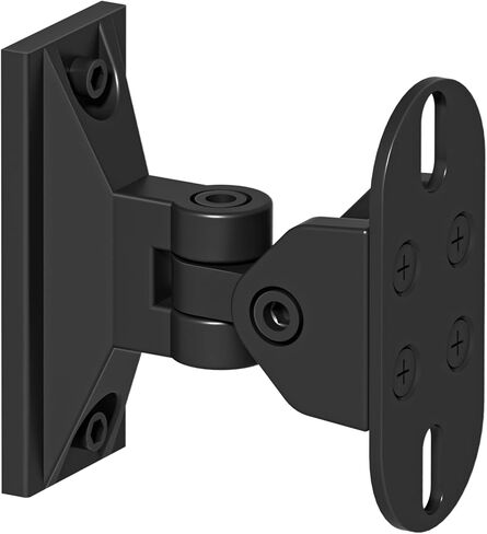 حامل جداري لمكبر الصوت على رف الكتب الأسود لحامل مكبر الصوت Klipsch R-40M HDT-600 سهل التركيب، حامل مكبر صوت قابل للإمالة والدوار شديد التحمل لحامل مكبر الصوت على الحائط من Klipsch يتحمل ما يصل إلى 30 رطل، حزمة واحدة in Kuwait