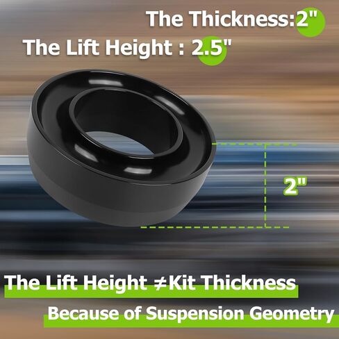2.5 Inch Front Leveling Kit, 2.5'' Leveling Lift Kits Spring Strut Spacers 1999-2006 & Classic 2007 Silverado 1500 2WD Only in Kuwait