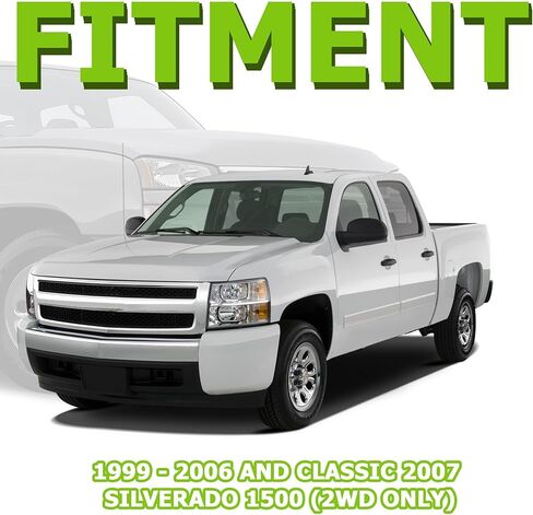 2.5 Inch Front Leveling Kit, 2.5'' Leveling Lift Kits Spring Strut Spacers 1999-2006 & Classic 2007 Silverado 1500 2WD Only in Kuwait