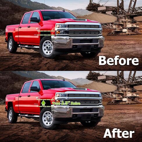 2.5 Inch Front Leveling Kit, 2.5'' Leveling Lift Kits Spring Strut Spacers 1999-2006 & Classic 2007 Silverado 1500 2WD Only in Kuwait